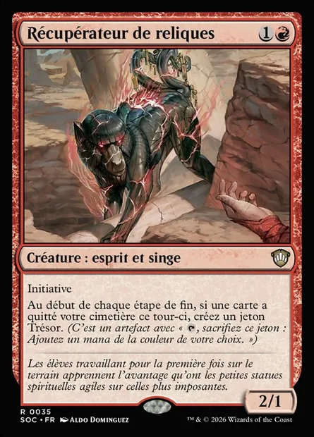 Récupérateur de reliques, carte Magic SOC 35 — extension Secrets of Strixhaven Commander