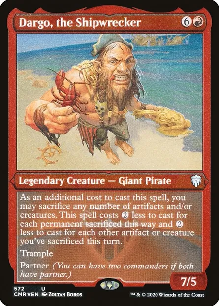 Dargo, the Shipwrecker, Magic card CMR 572 — Commander Legends set