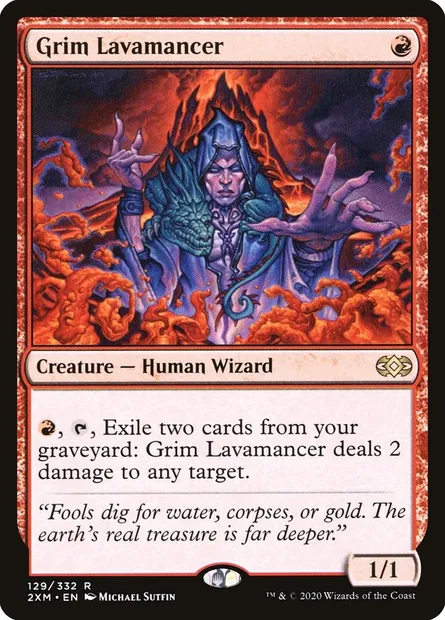 Grim Lavamancer, Magic card 2XM 129 — Double Masters set