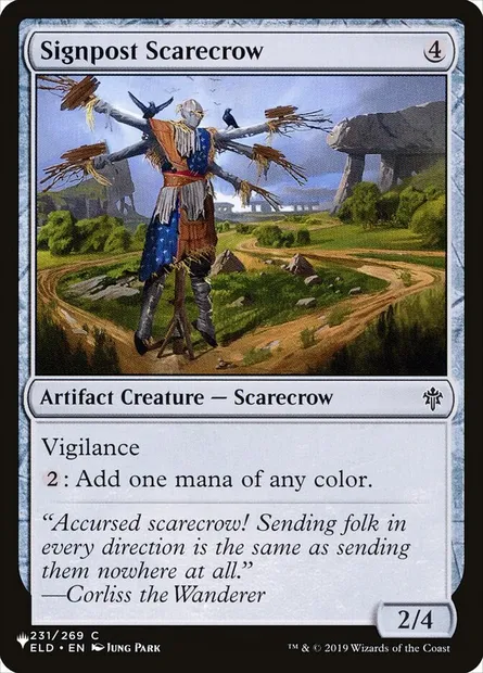 Signpost Scarecrow, Magic card PLST ELD-231 — The List set