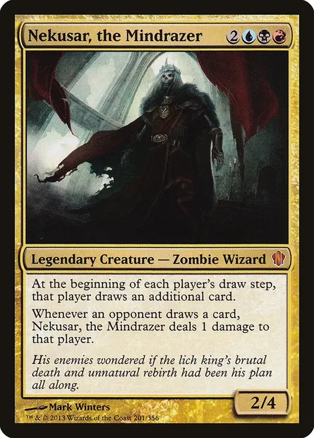 Nekusar, the Mindrazer, Magic card C13 201 — Commander 2013 set