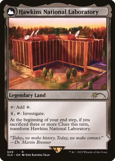 Hawkins National Laboratory // The Upside Down, carte Magic SLD 609 — extension Secret Lair Drop