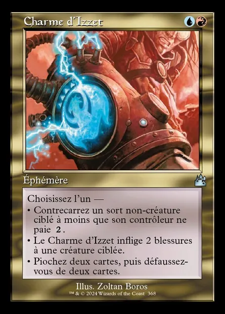 Charme d'Izzet, carte Magic RVR 368 — extension Ravnica Remastered
