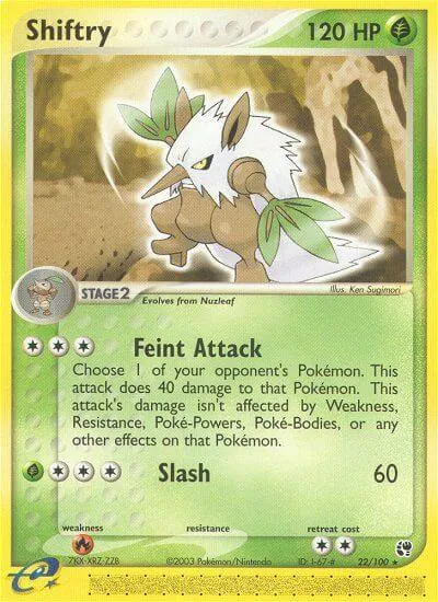 Shiftry, Pokémon card SS 22 — Sandstorm set