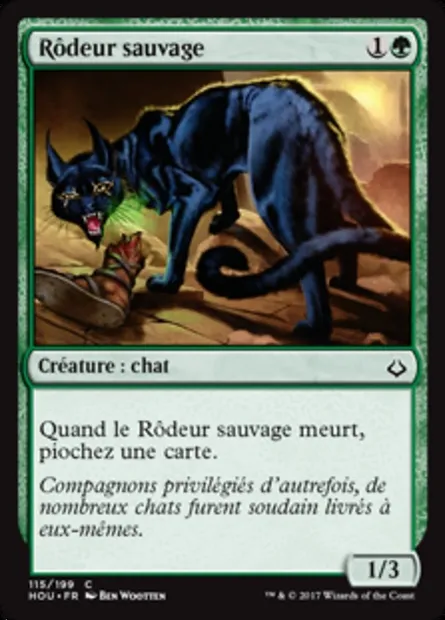 Rôdeur sauvage, carte Magic HOU 115 — extension L’âge de la destruction