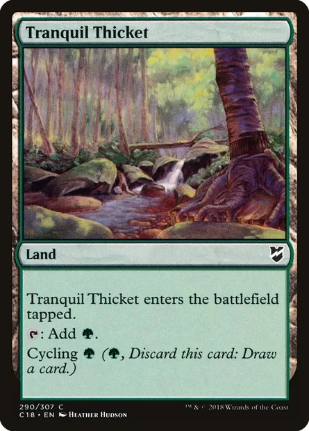 Tranquil Thicket, Magic card C18 290 — Commander 2018 set