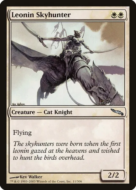 Leonin Skyhunter, Magic card MRD 11 — Mirrodin set