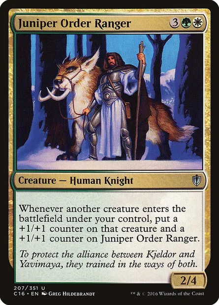 Juniper Order Ranger, Magic card C16 207 — Commander 2016 set
