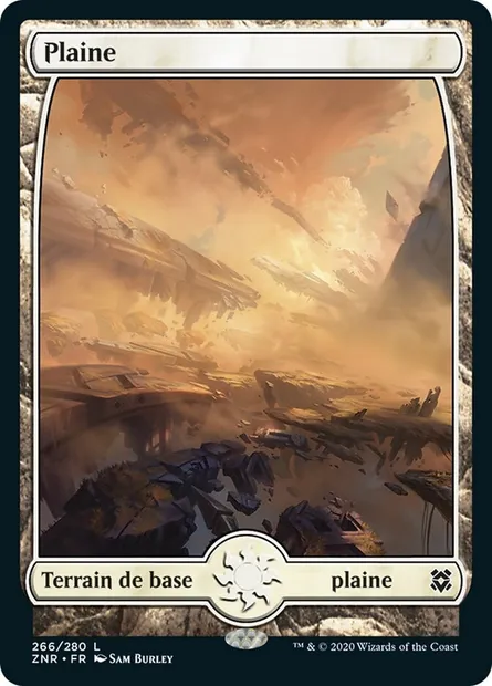 Plaine, carte Magic ZNR 266 — extension Renaissance de Zendikar