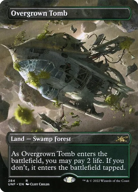 Overgrown Tomb, Magic card UNF 284 — Unfinity set