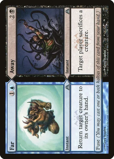 Far // Away, Magic card DGM 127 — Dragon's Maze set