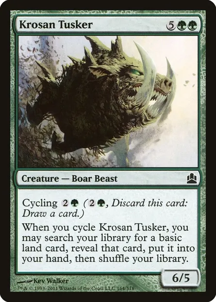 Krosan Tusker, Magic card CMD 164 — Commander 2011 set