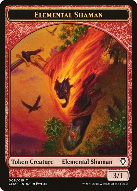 Elemental Shaman, carte Magic TCM2 8 — extension Commander Anthology Volume II Tokens
