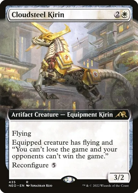 Cloudsteel Kirin, Magic card NEO 435 — Kamigawa: Neon Dynasty set
