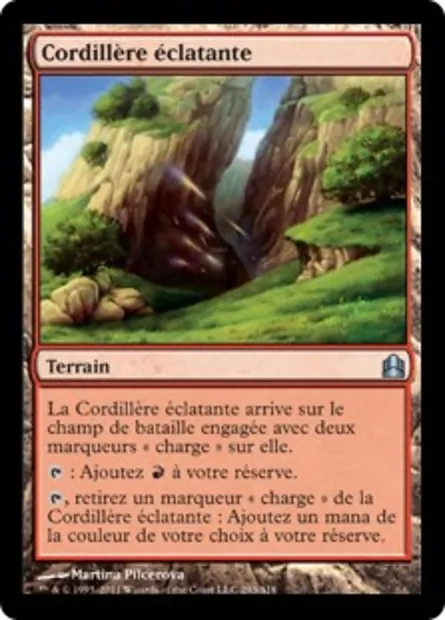 Cordillère éclatante, carte Magic CMD 293 — extension Commander 2011