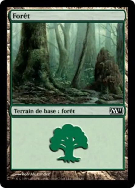 Forêt, carte Magic M11 246 — extension Magic 2011
