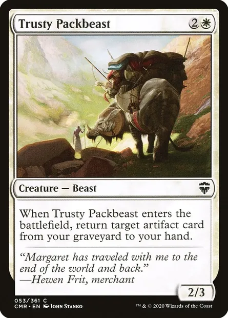Trusty Packbeast, Magic card CMR 53 — Commander Legends set
