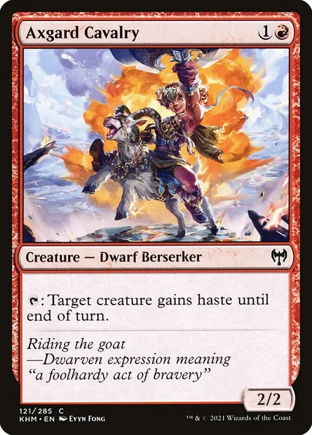 Axgard Cavalry, Magic card KHM 121 — Kaldheim set