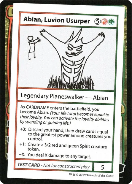 Abian, Luvion Usurper, Magic card CMB2 87 — Mystery Booster Playtest Cards 2021 set