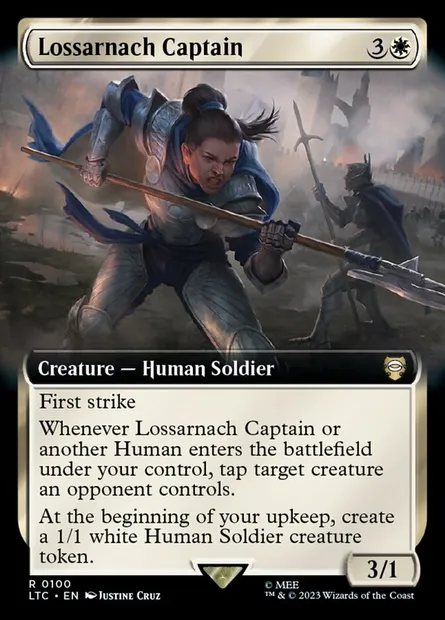 Lossarnach Captain, Magic card LTC 100 — Tales of Middle-earth Commander set