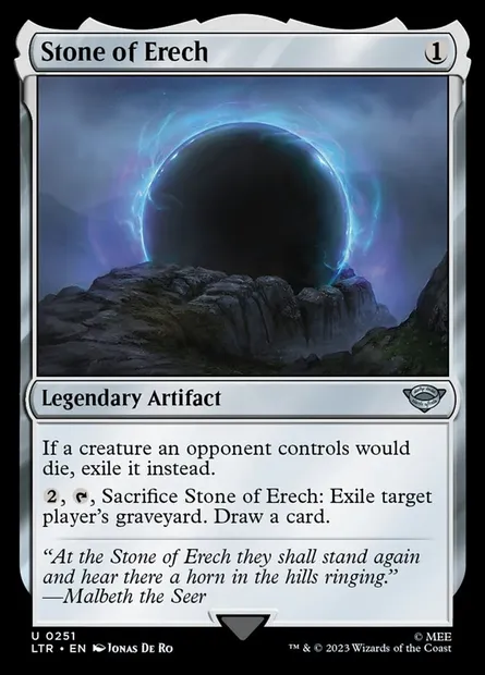 Stone of Erech, Magic card LTR 251 — The Lord of the Rings: Tales of Middle-earth set
