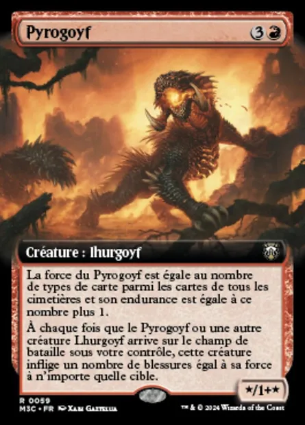 Pyrogoyf, carte Magic M3C 59 — extension Modern Horizons 3 Commander