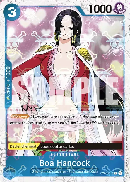 Boa Hancock, carte One Piece ST03-013 — extension The Seven Warlords of the Sea