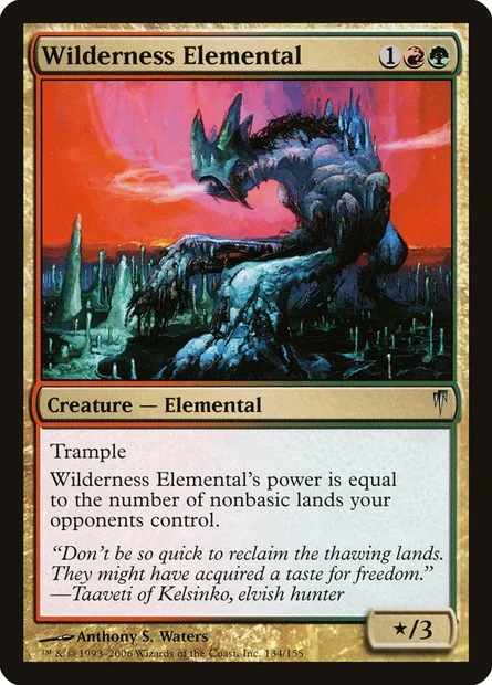 Wilderness Elemental, Magic card CSP 134 — Coldsnap set