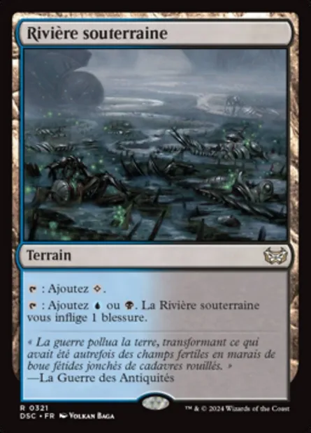 Rivière souterraine, carte Magic DSC 321 — extension Duskmourn: House of Horror Commander