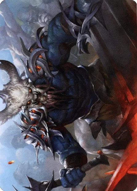Frenzied Raider // Frenzied Raider, Magic card AKHM 34 — Kaldheim Art Series set