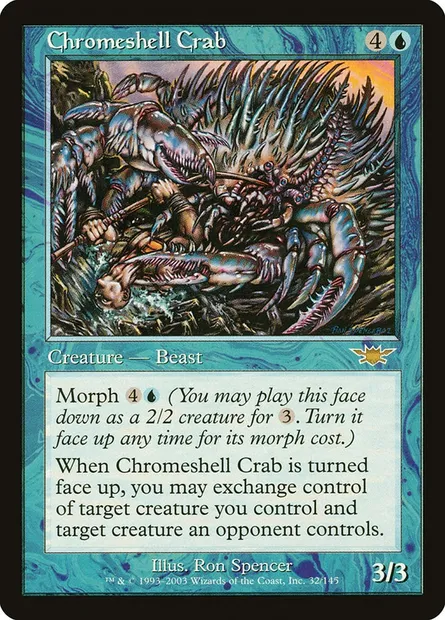 Chromeshell Crab, Magic card LGN 32 — Legions set
