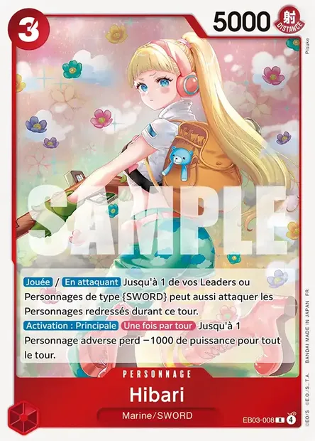 Hibari, carte One Piece EB03-008 — extension ONE PIECE HEROINES EDITION