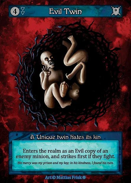 Evil Twin, carte Sorcery GOT 066 — extension Gothic