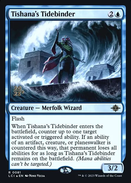 Tishana's Tidebinder, Magic card PLCI 81s — The Lost Caverns of Ixalan Promos set