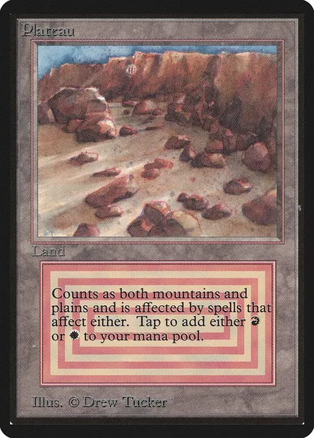 Plateau, Magic card LEB 280 — Limited Edition Beta set