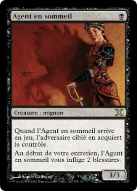 Agent en sommeil, carte Magic 10E 178 — extension Dixième édition
