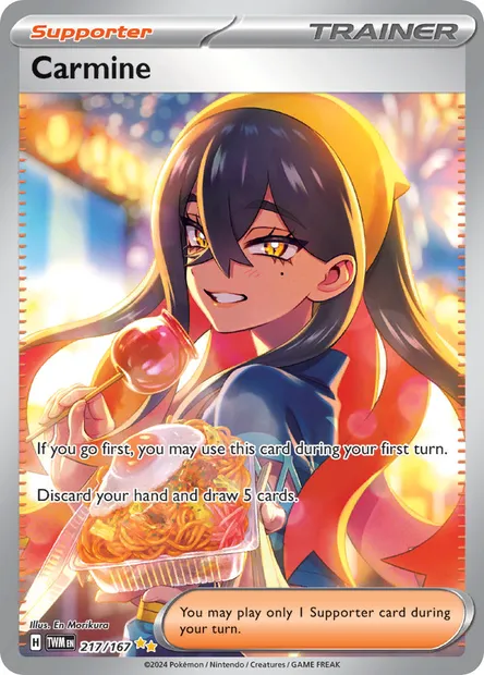 Carmine, Pokémon card TWM 217 — Twilight Masquerade set