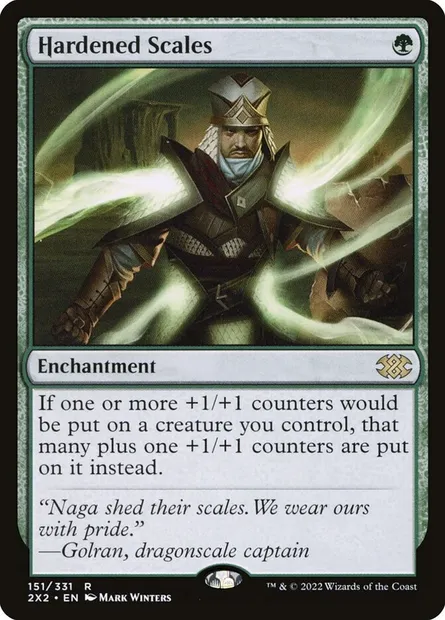 Hardened Scales, Magic card 2X2 151 — Double Masters 2022 set
