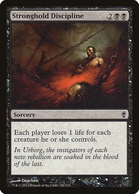 Stronghold Discipline, Magic card CNS 126 — Conspiracy set