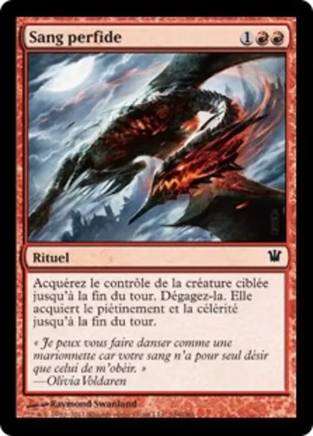 Sang perfide, carte Magic ISD 166 — extension Innistrad