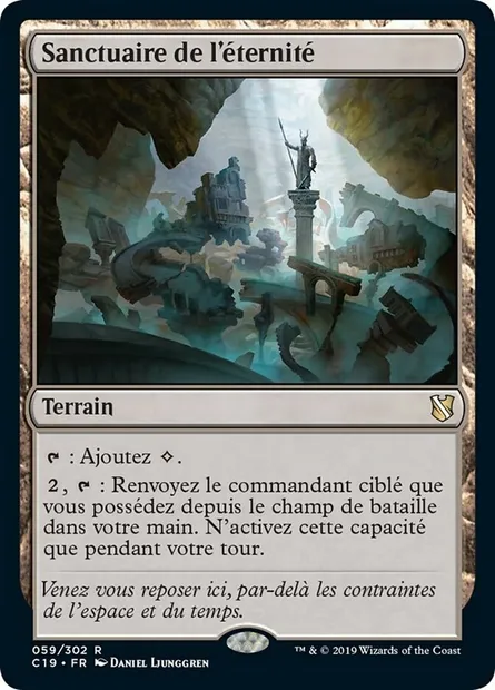 Sanctuaire de l'éternité, carte Magic C19 59 — extension Commander 2019