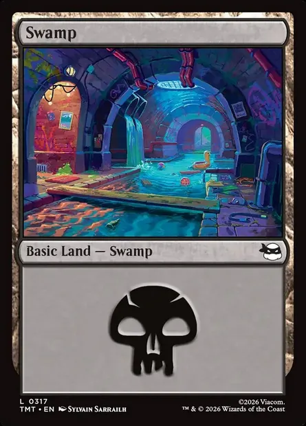 Marais, carte Magic TMT 317 — extension Teenage Mutant Ninja Turtles