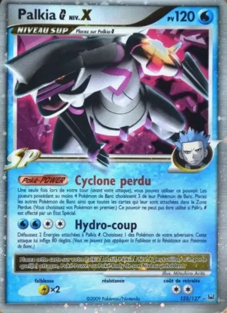 Palkia G NIV.X, carte Pokémon PL 125 — extension Platine