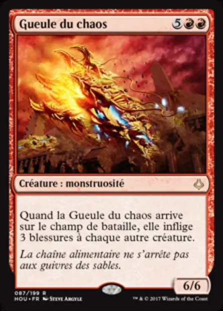 Gueule du chaos, carte Magic HOU 87 — extension L’âge de la destruction