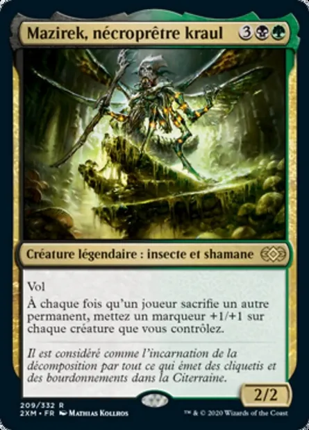 Mazirek, nécroprêtre kraul, carte Magic 2XM 209 — extension Double Masters