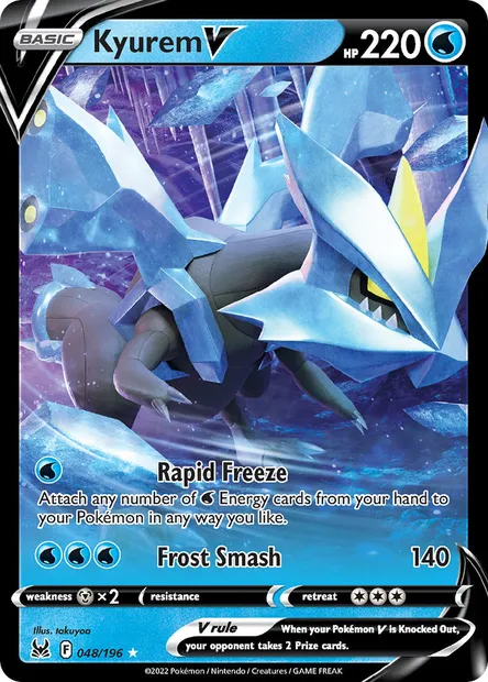 Kyurem V, Pokémon card LOR 048 — Lost Origin set