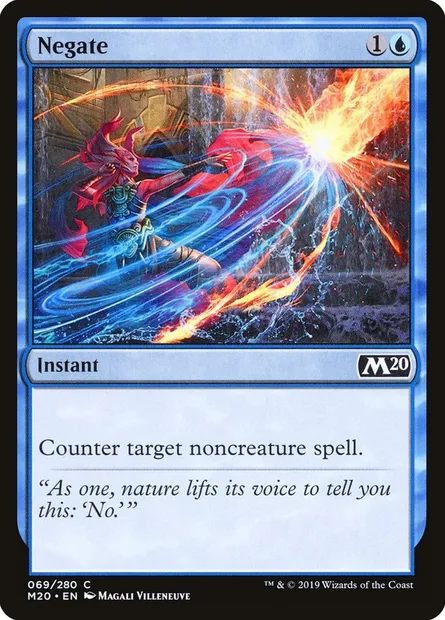 Negate, Magic card M20 69 — Core Set 2020 set