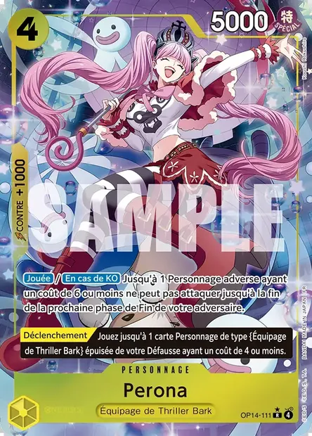 Perona, carte One Piece OP14-111 — extension LES SEPT DE LA MER D'AZUR