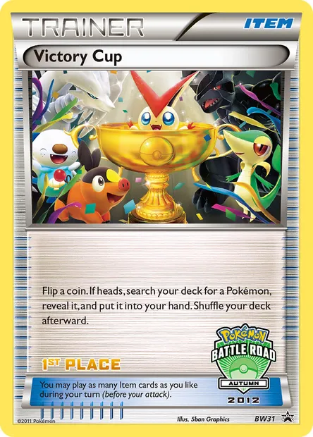 Victory Cup, Pokémon card BW 31 — BW Black Star Promos set
