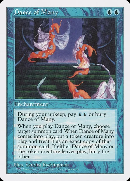 Danse innombrable, carte Magic 5ED 78 — extension Cinquième Edition
